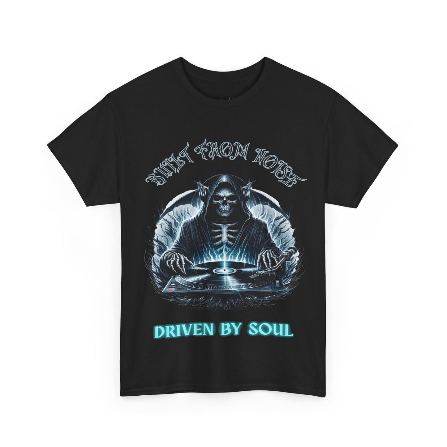 Built by Noise Driven by Soul, Grim Reaper Graphic Tee - Unisex Casual Wear