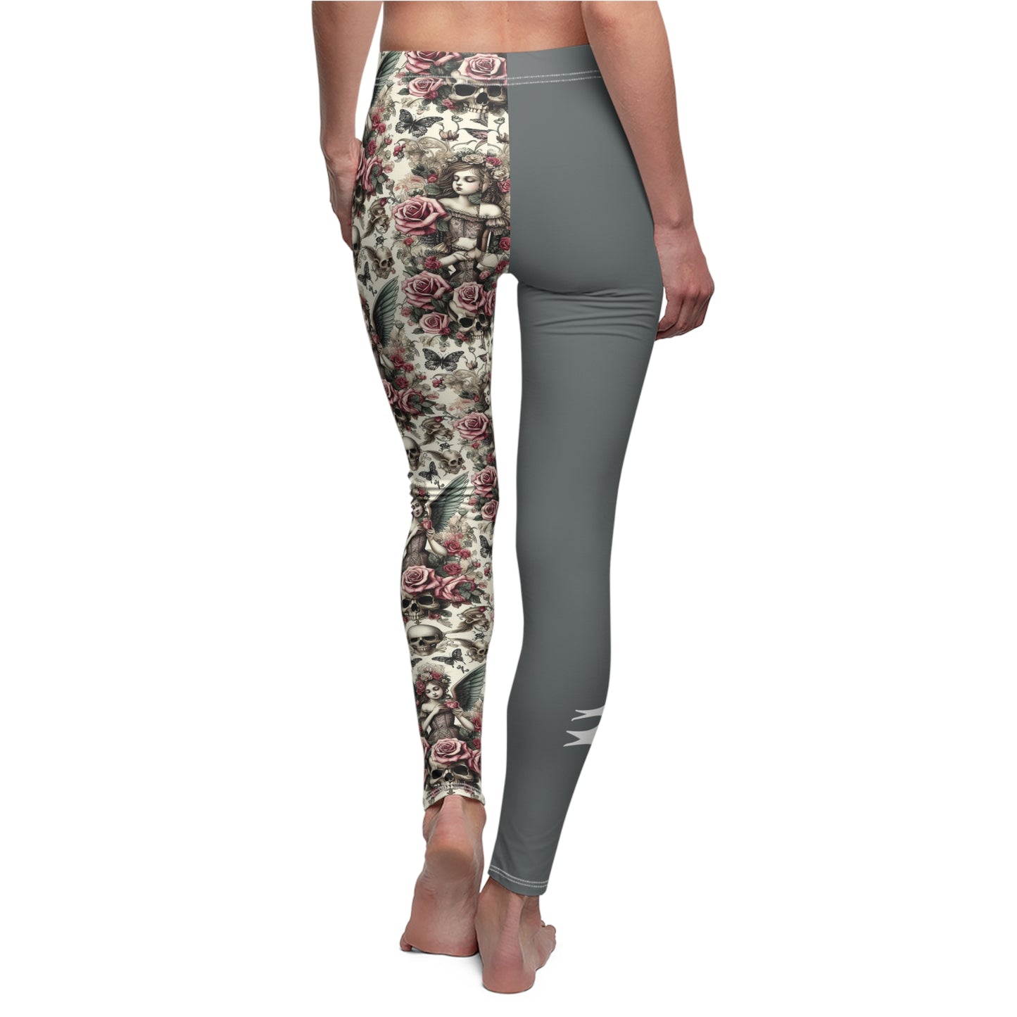 Victorian Fairy and Skull Leggings