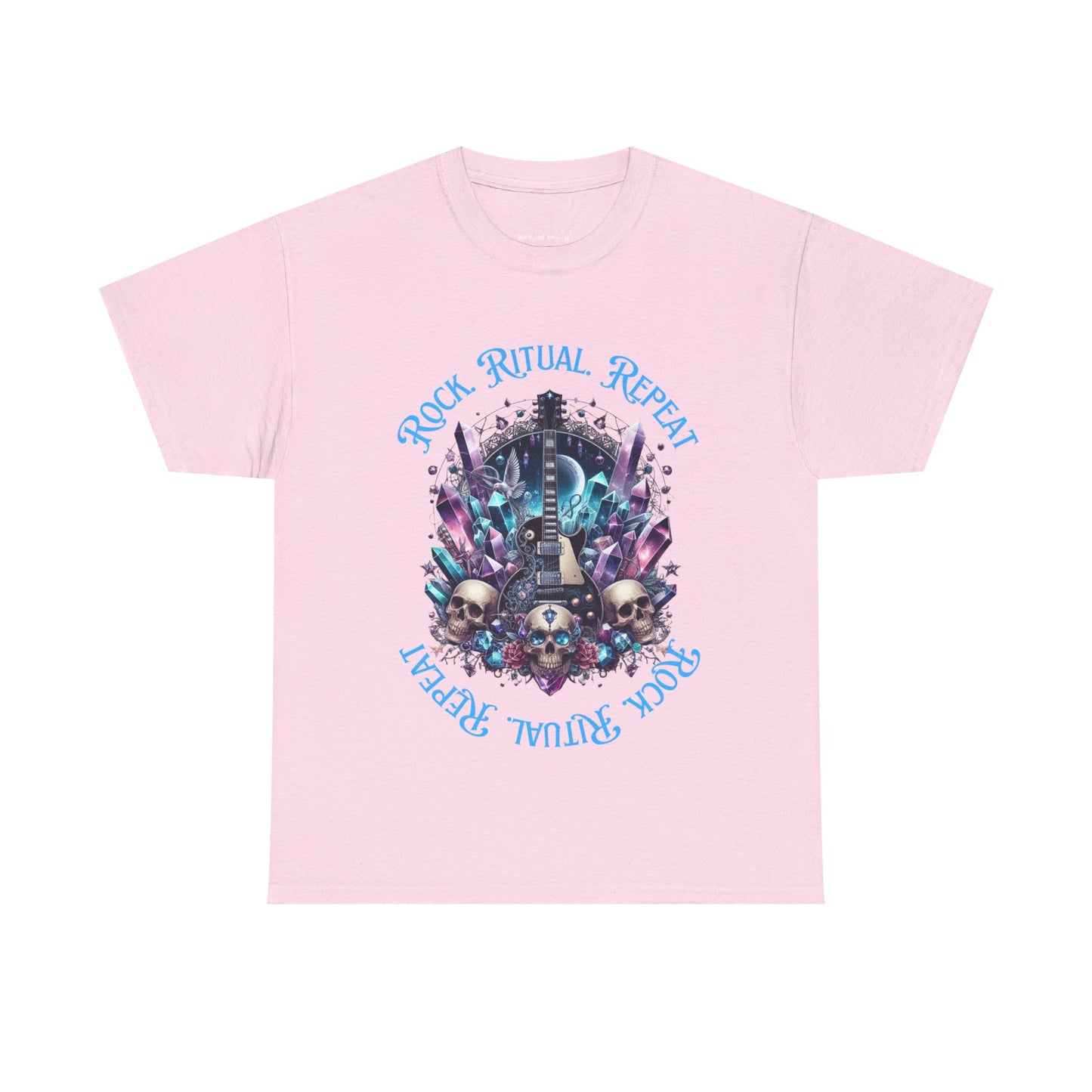 Rock Ritual Repeat Tee - Graphic Shirt, Alternative Fashion, Guitar, Crystals, T-Shirt