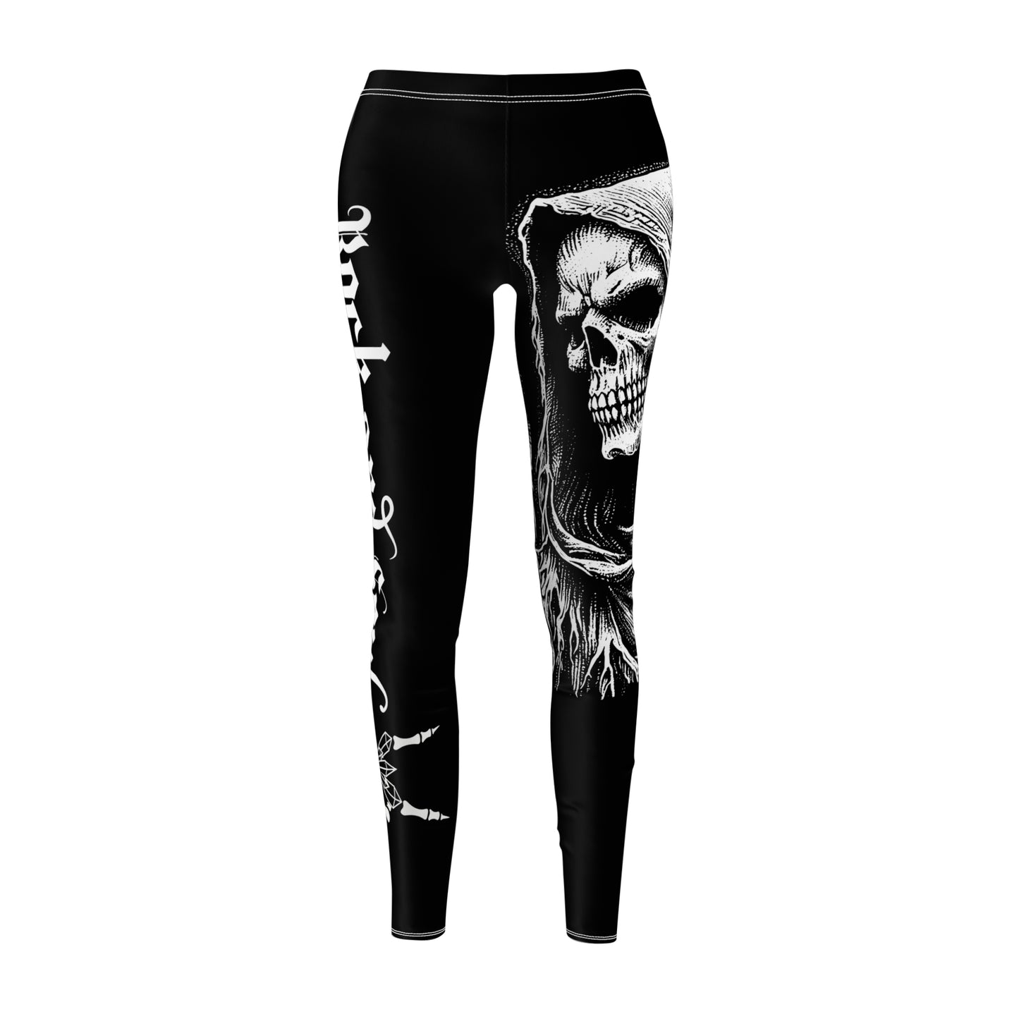 Gothic Grim Reaper Print Leggings