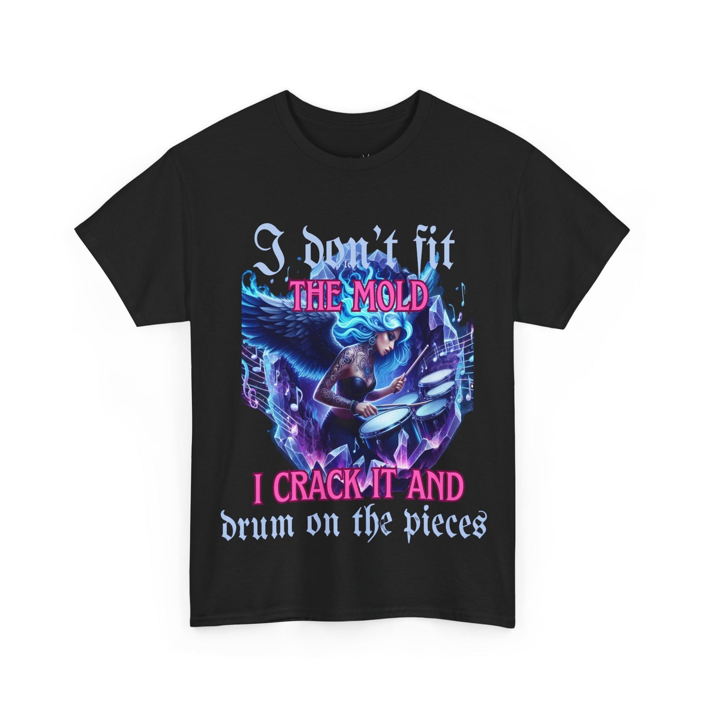 I DON'T FIT THE MOLD T-Shirt with Inspirational Quote - Perfect for Music Lovers, Casual Wear