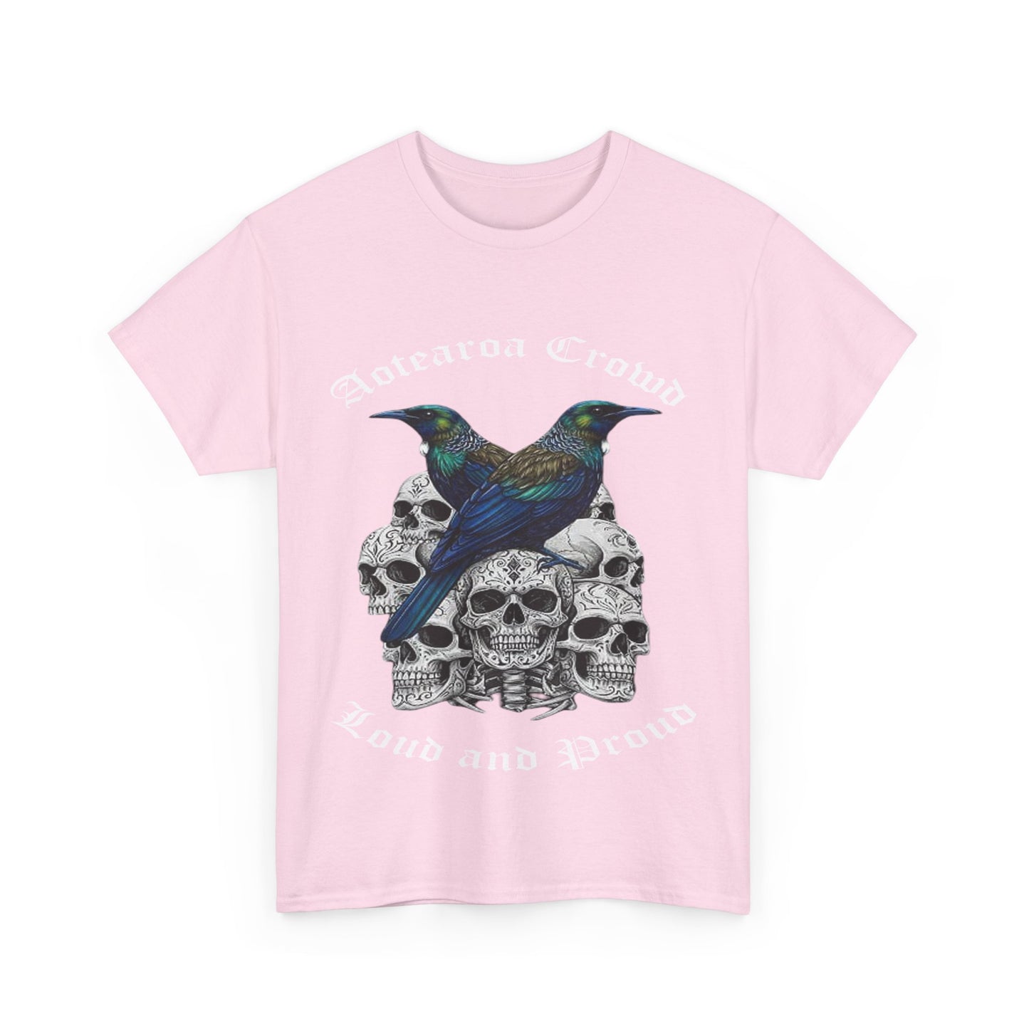 Kiwiana T-Shirt, Aotearoa Crowd Loud and Pround, Unisex Cotton Top, Alternative Fashion, Graphic T-Shirt, Tui, New Zealand