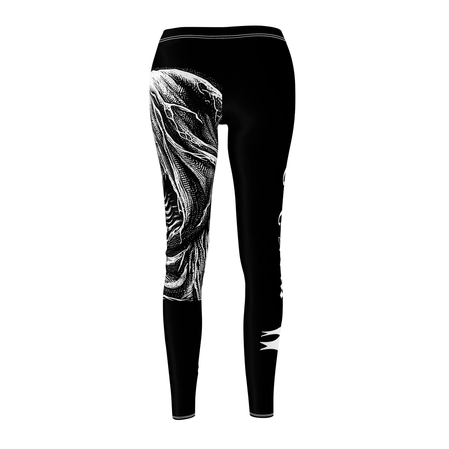 Gothic Grim Reaper Print Leggings