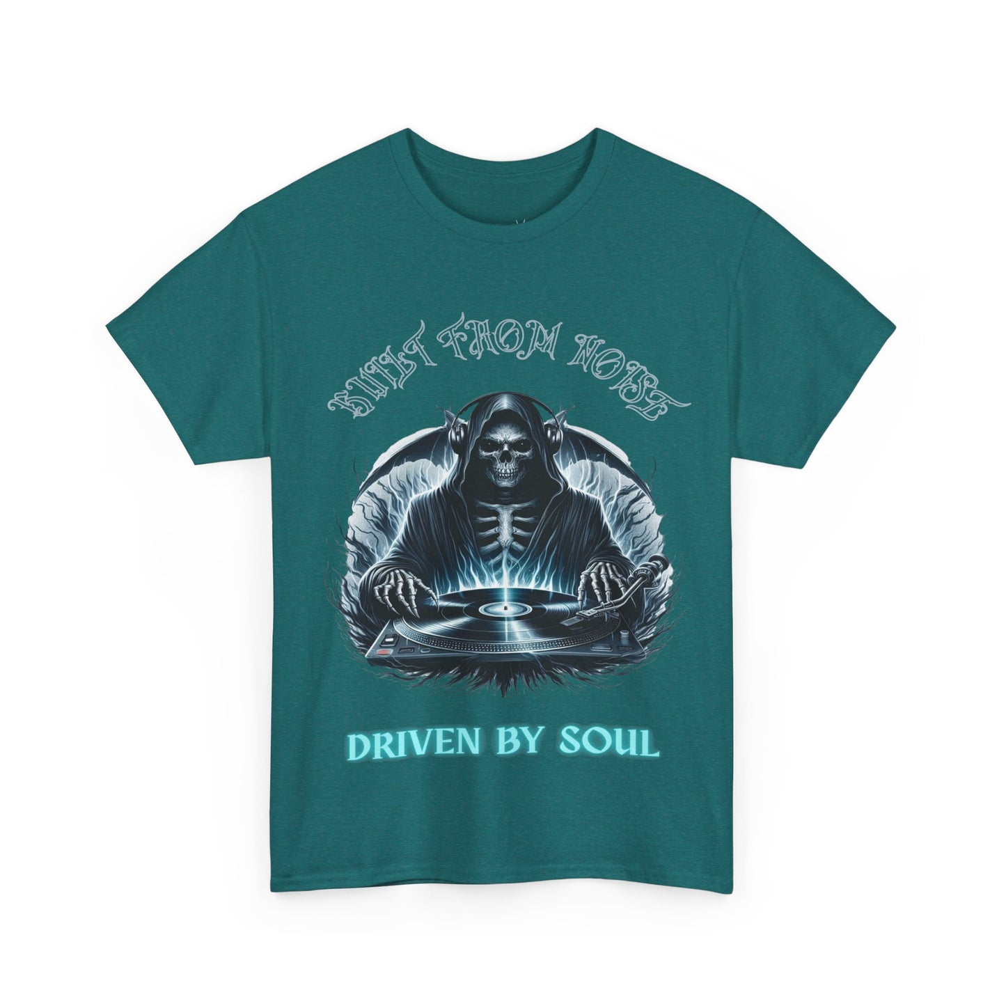 Built by Noise Driven by Soul, Grim Reaper Graphic Tee - Unisex Casual Wear