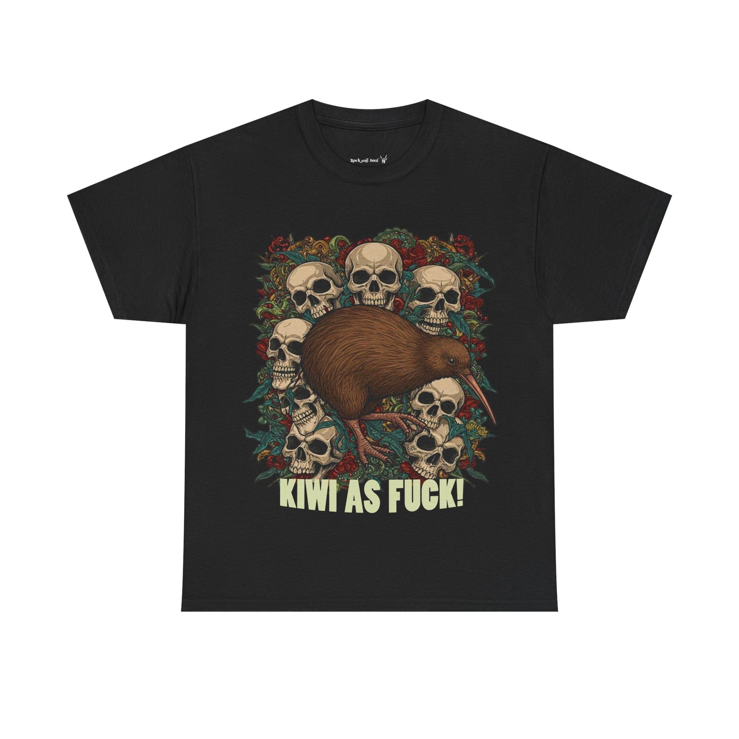 Kiwi As Fuck Graphic Tee, Unisex T-Shirt, Alternative Fashion, Kiwiana, Kiwi Bird, Skulls