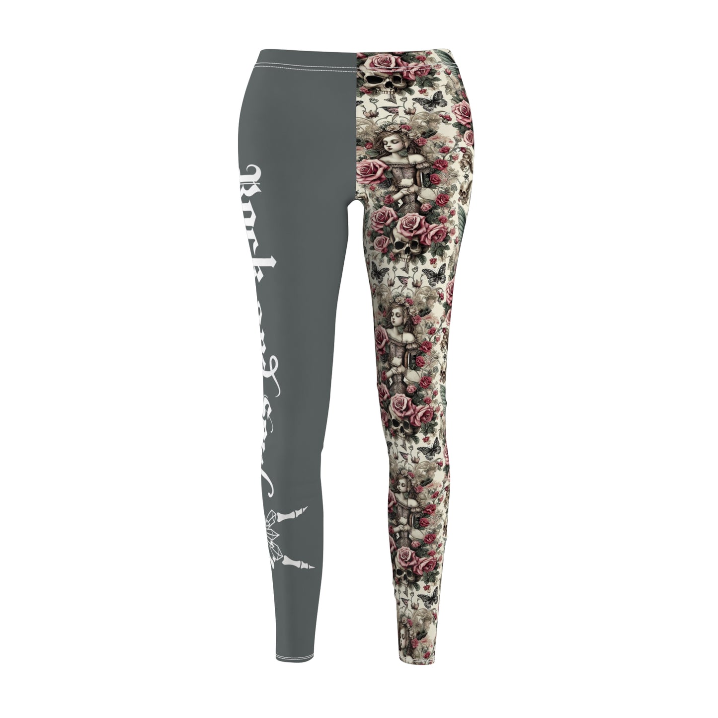 Victorian Fairy and Skull Leggings
