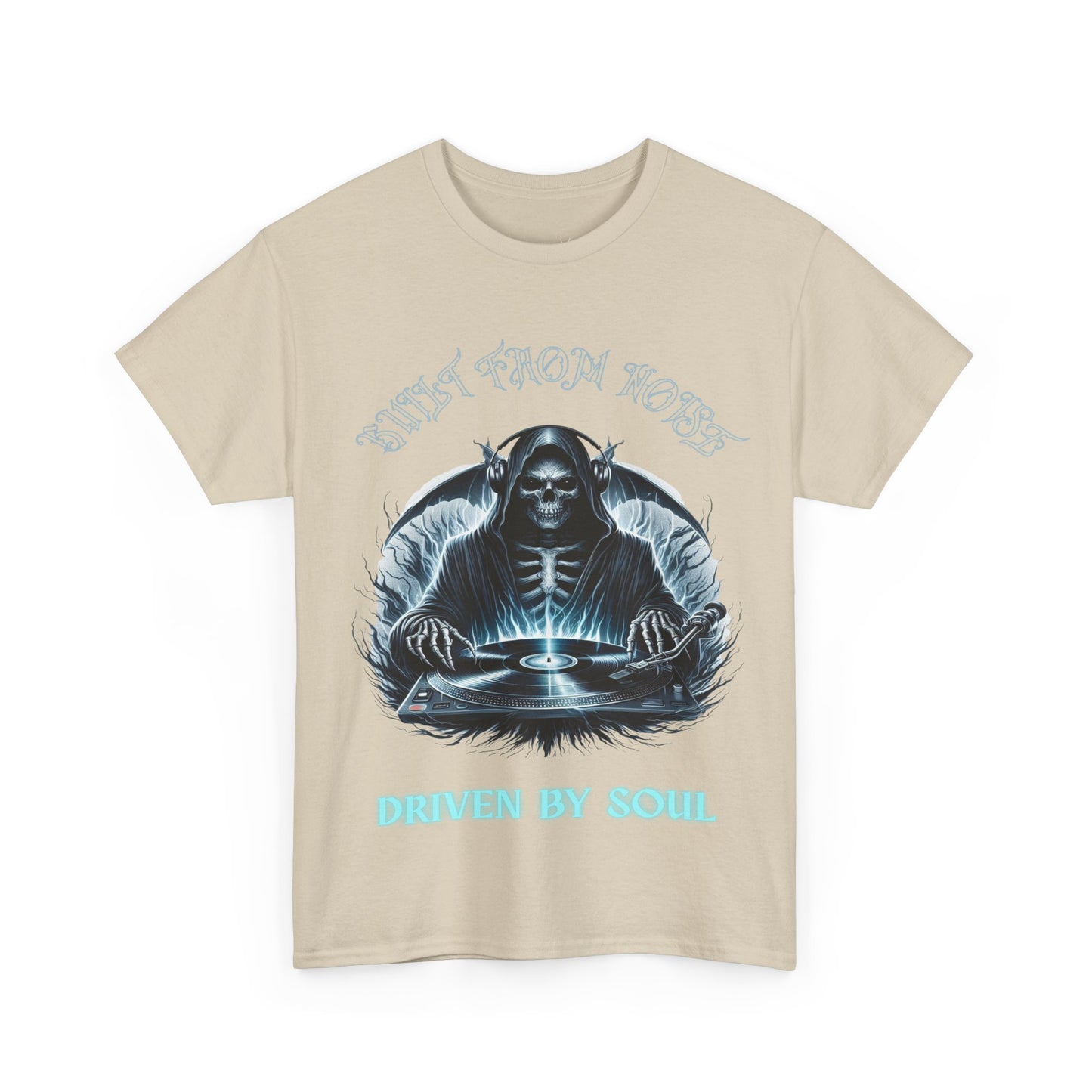Built by Noise Driven by Soul, Grim Reaper Graphic Tee - Unisex Casual Wear