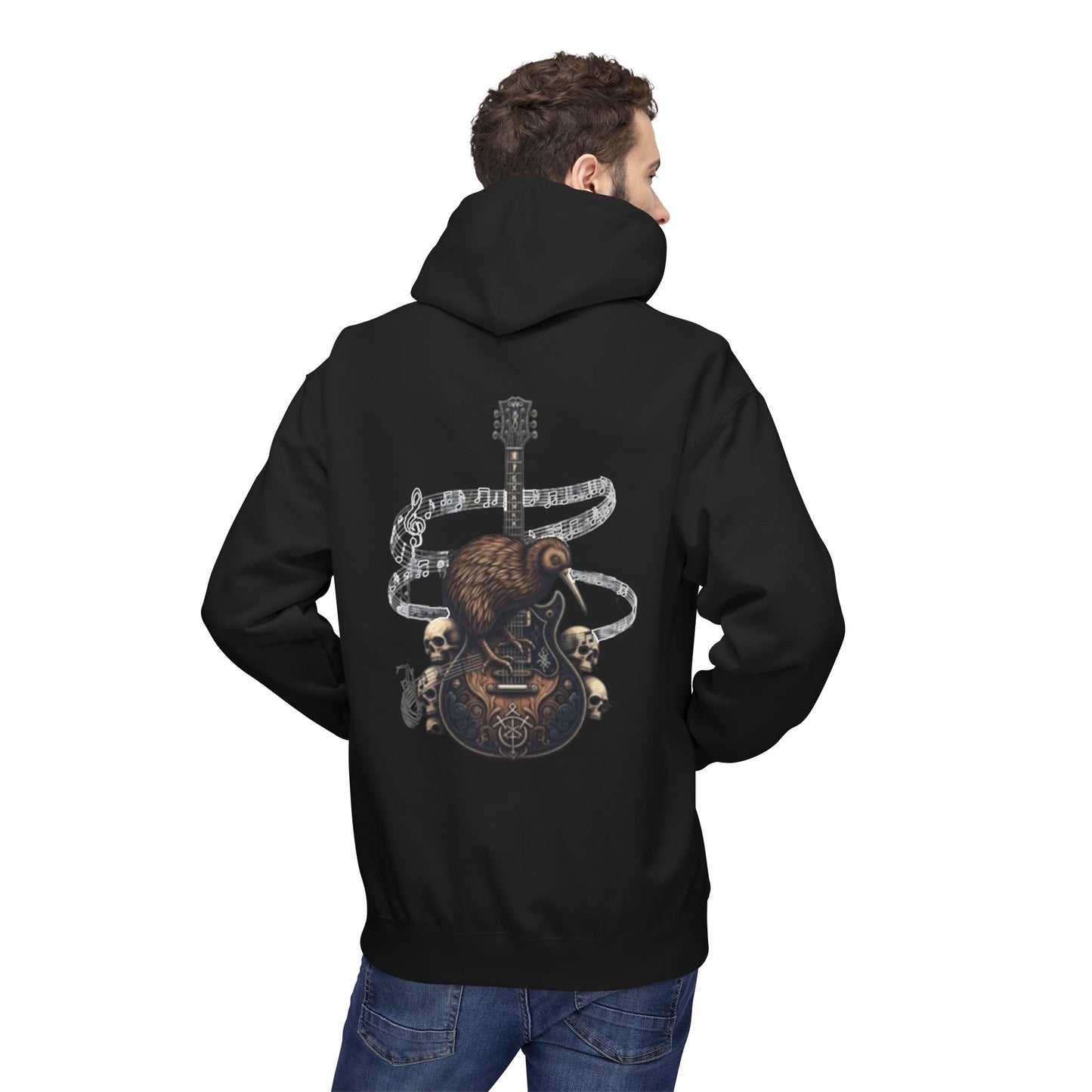 Unisex Kiwi & Guitar Hoodie
