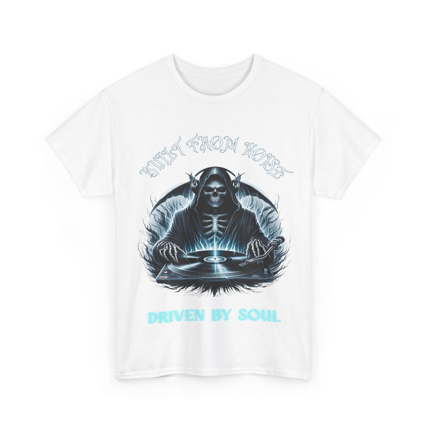 Built by Noise Driven by Soul, Grim Reaper Graphic Tee - Unisex Casual Wear
