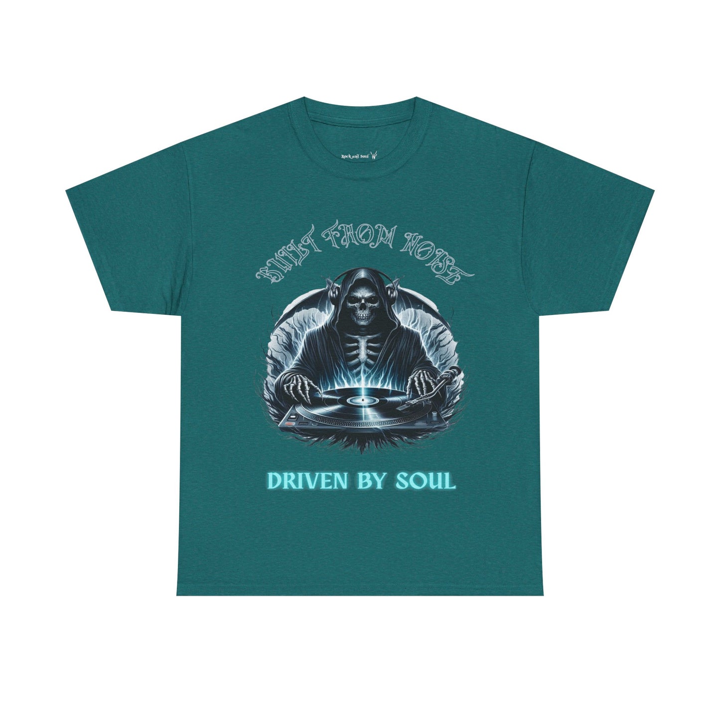 Built by Noise Driven by Soul, Grim Reaper Graphic Tee - Unisex Casual Wear