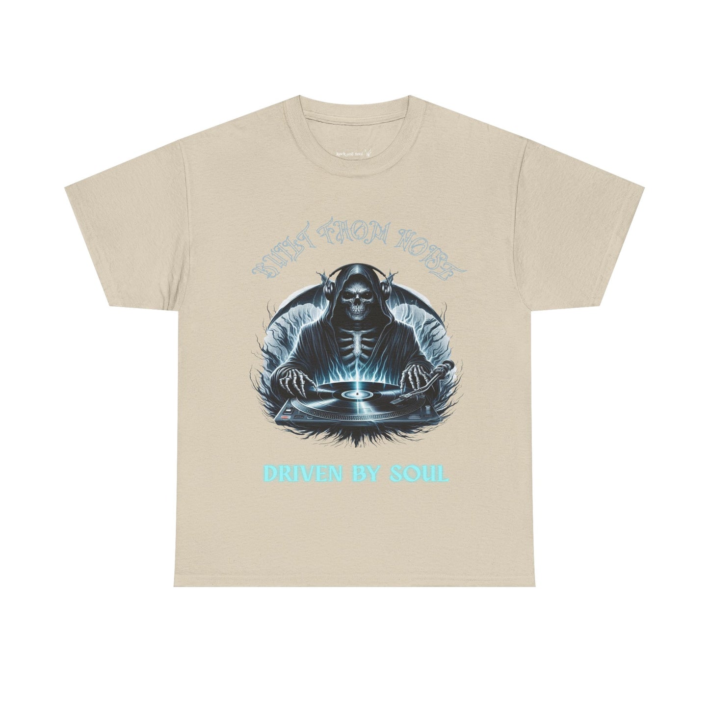 Built by Noise Driven by Soul, Grim Reaper Graphic Tee - Unisex Casual Wear