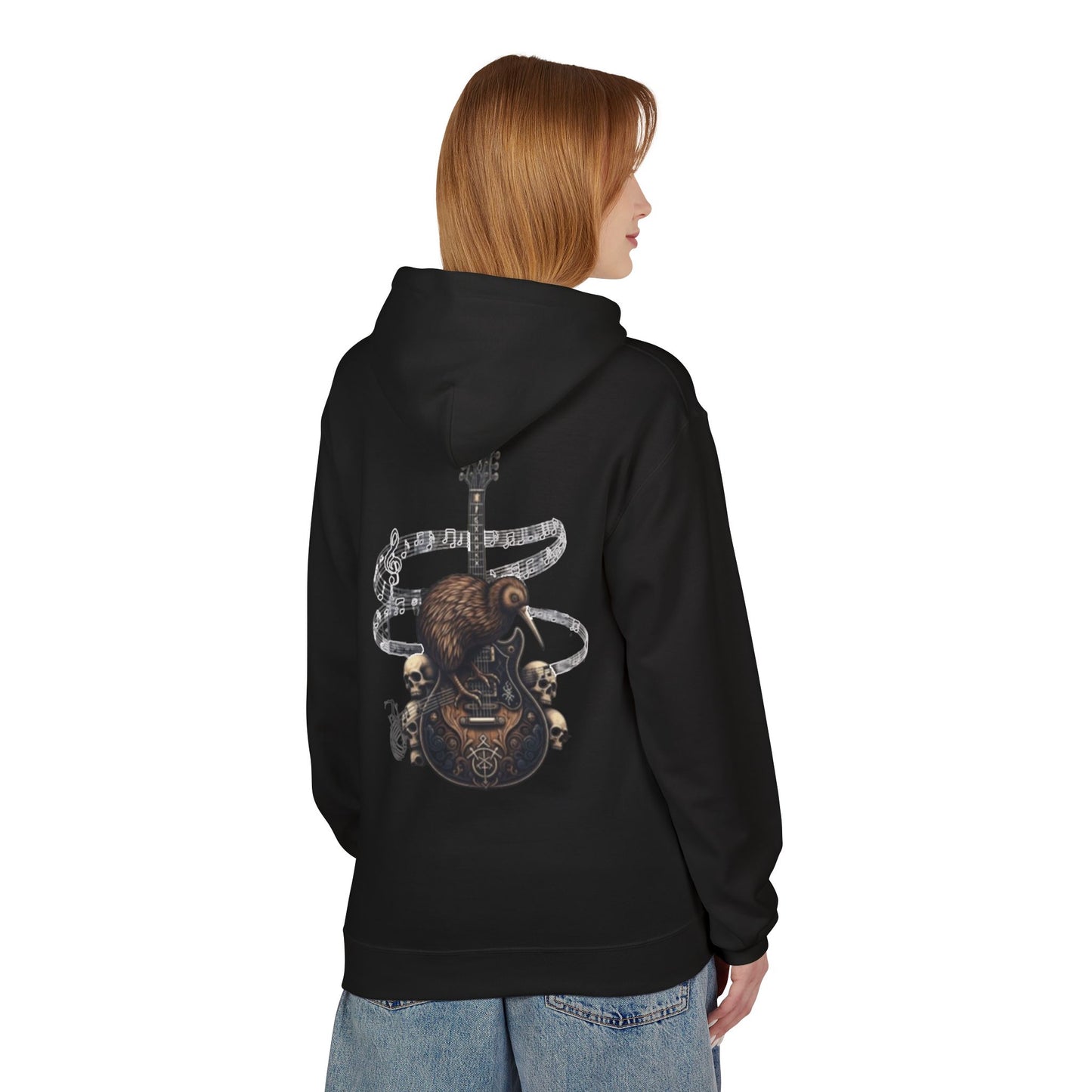 Unisex Kiwi & Guitar Hoodie