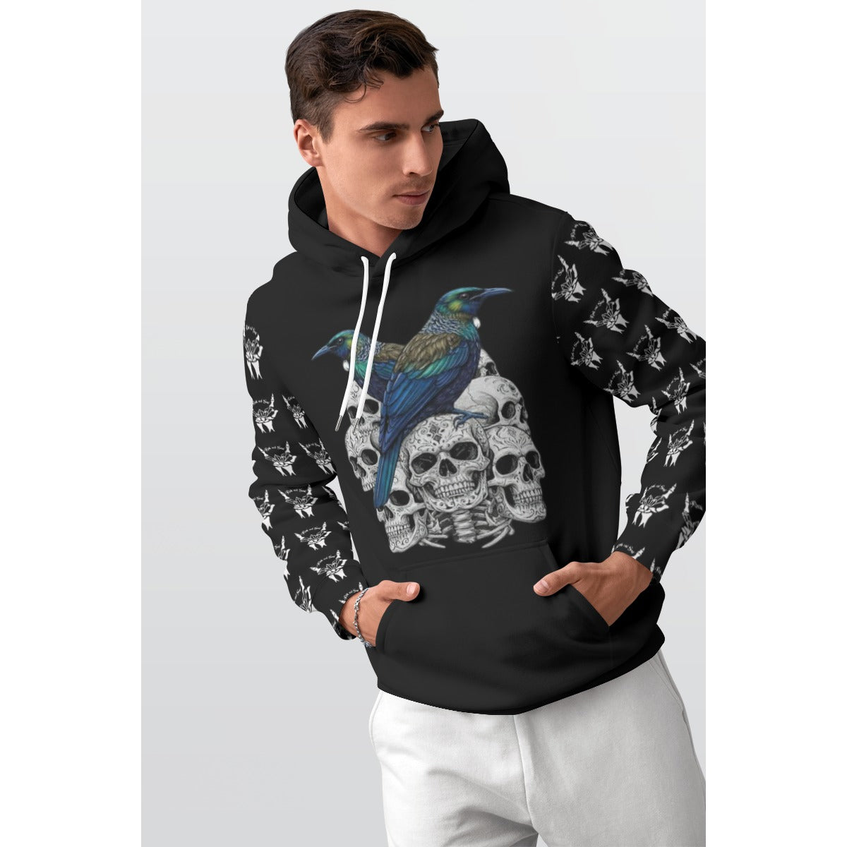Unisex Tui & Skull Hoodie