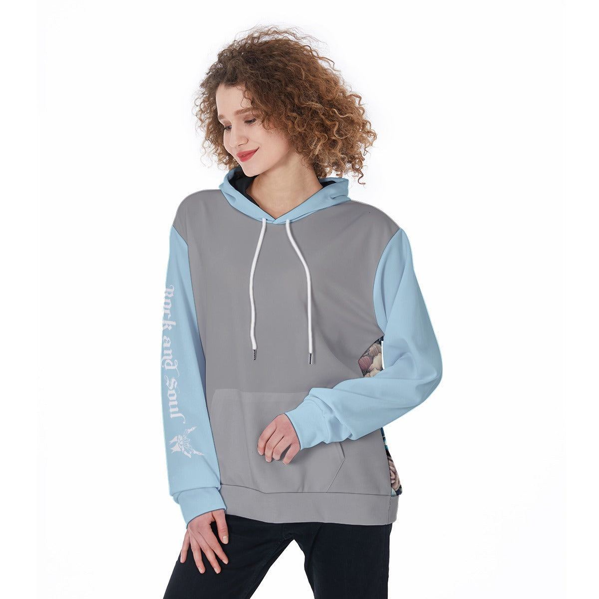 Skull & Bird Back Print Hoodie