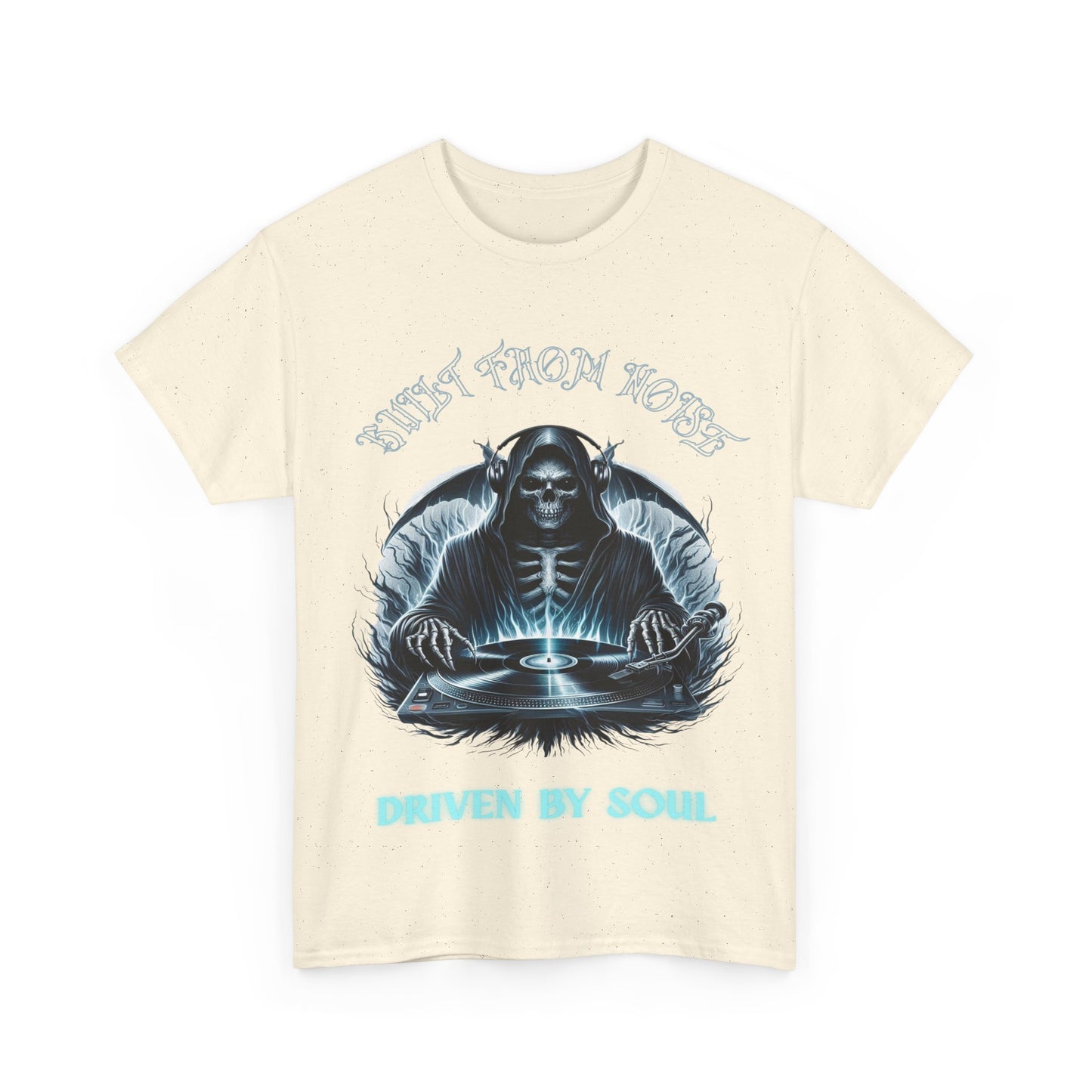 Built by Noise Driven by Soul, Grim Reaper Graphic Tee - Unisex Casual Wear