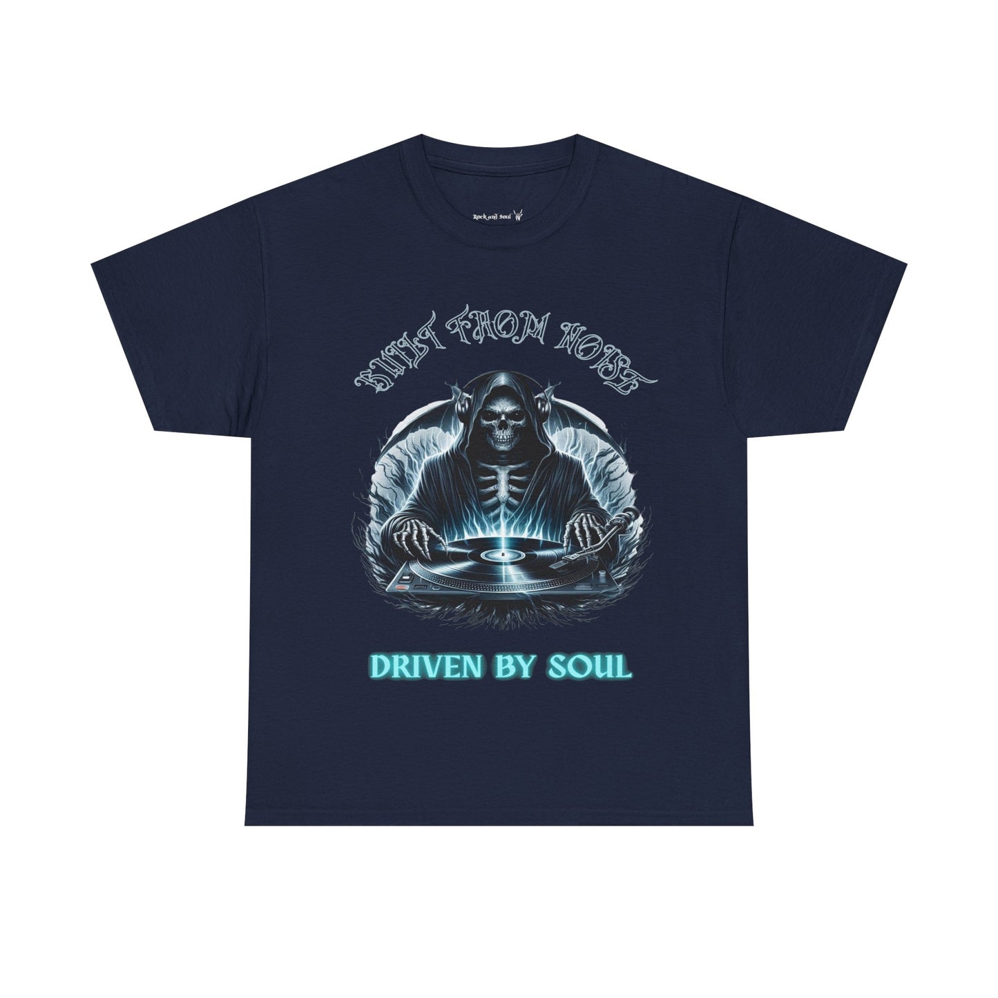 Built by Noise Driven by Soul, Grim Reaper Graphic Tee - Unisex Casual Wear