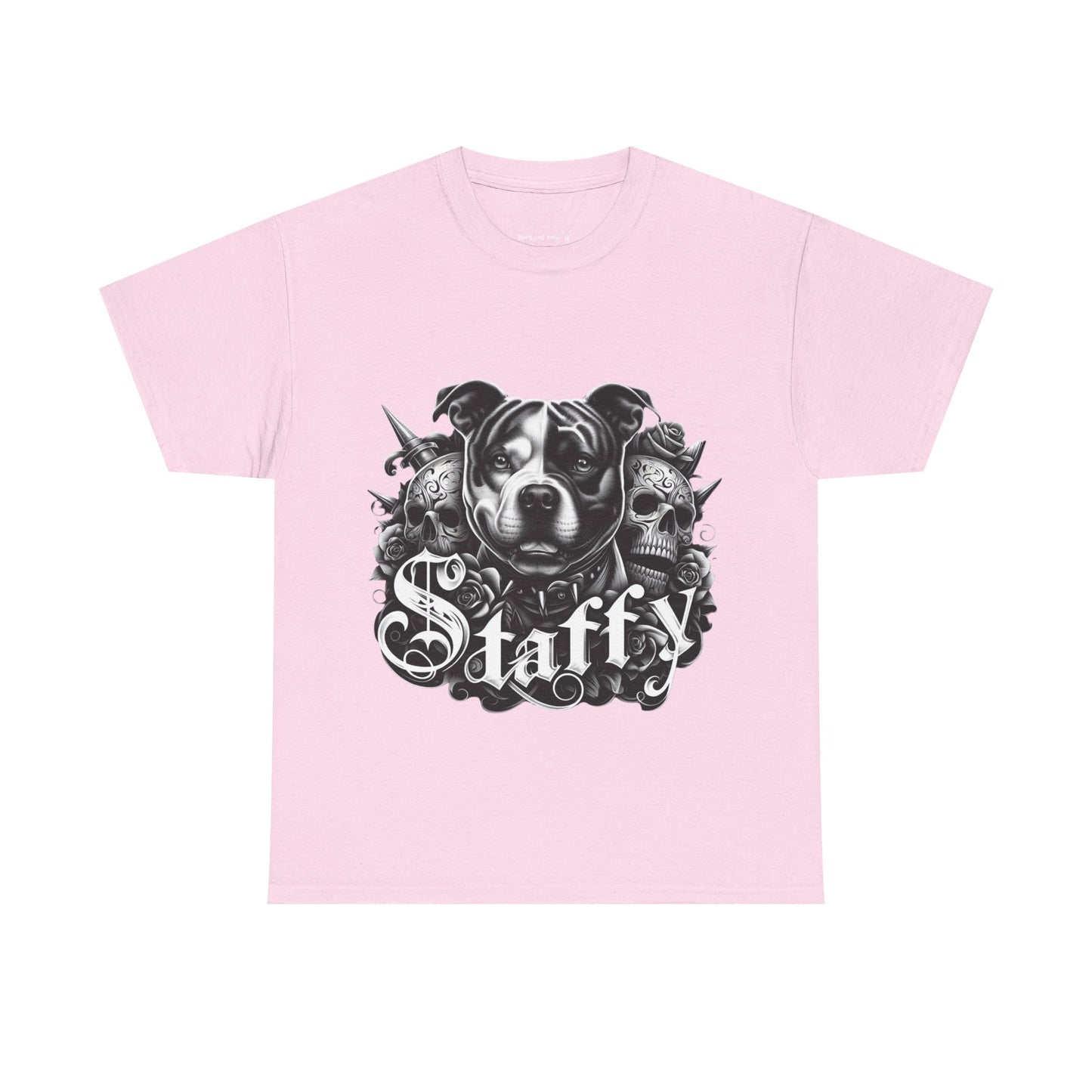 Unisex Staffy Tee - Perfect for Dog Lovers, Pet Owners, Casual Wear, Gift for Animal Lovers, Skulls,