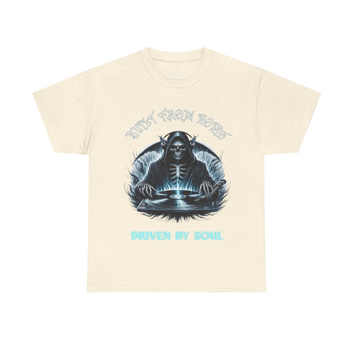 Built by Noise Driven by Soul, Grim Reaper Graphic Tee - Unisex Casual Wear