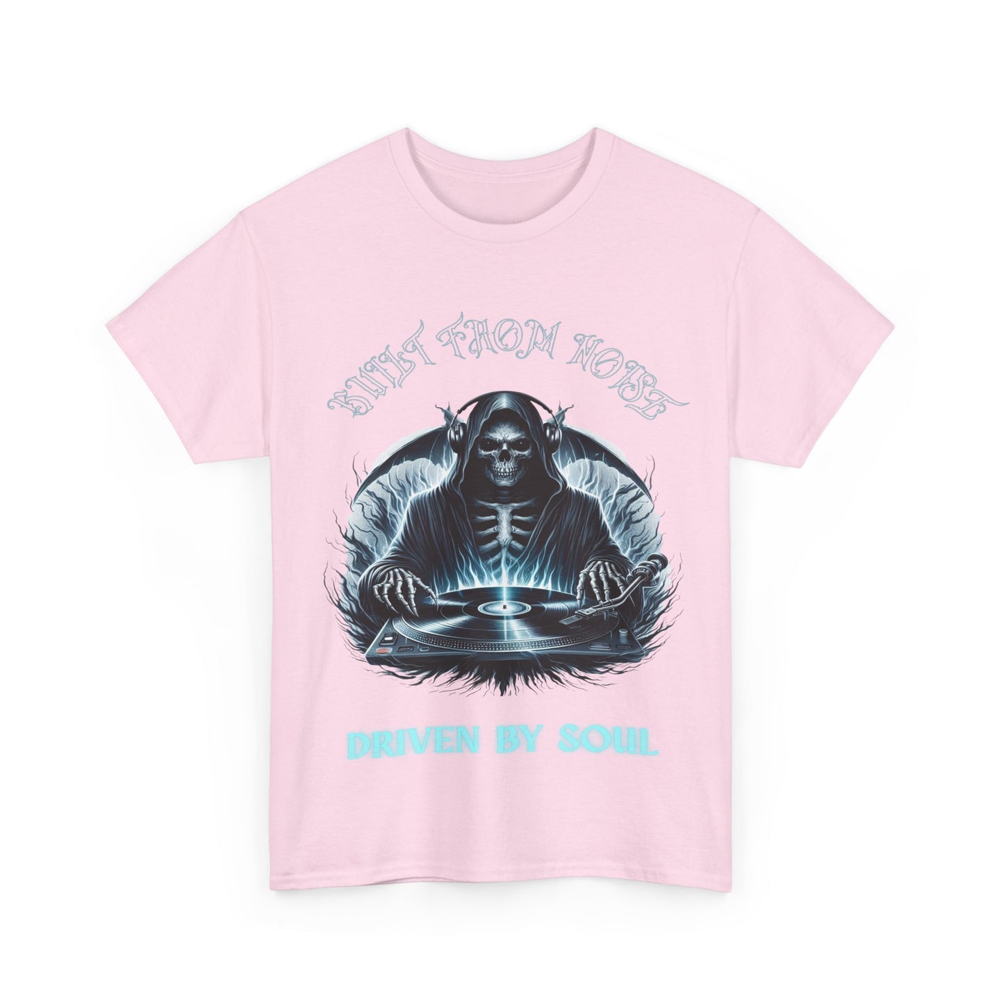 Built by Noise Driven by Soul, Grim Reaper Graphic Tee - Unisex Casual Wear