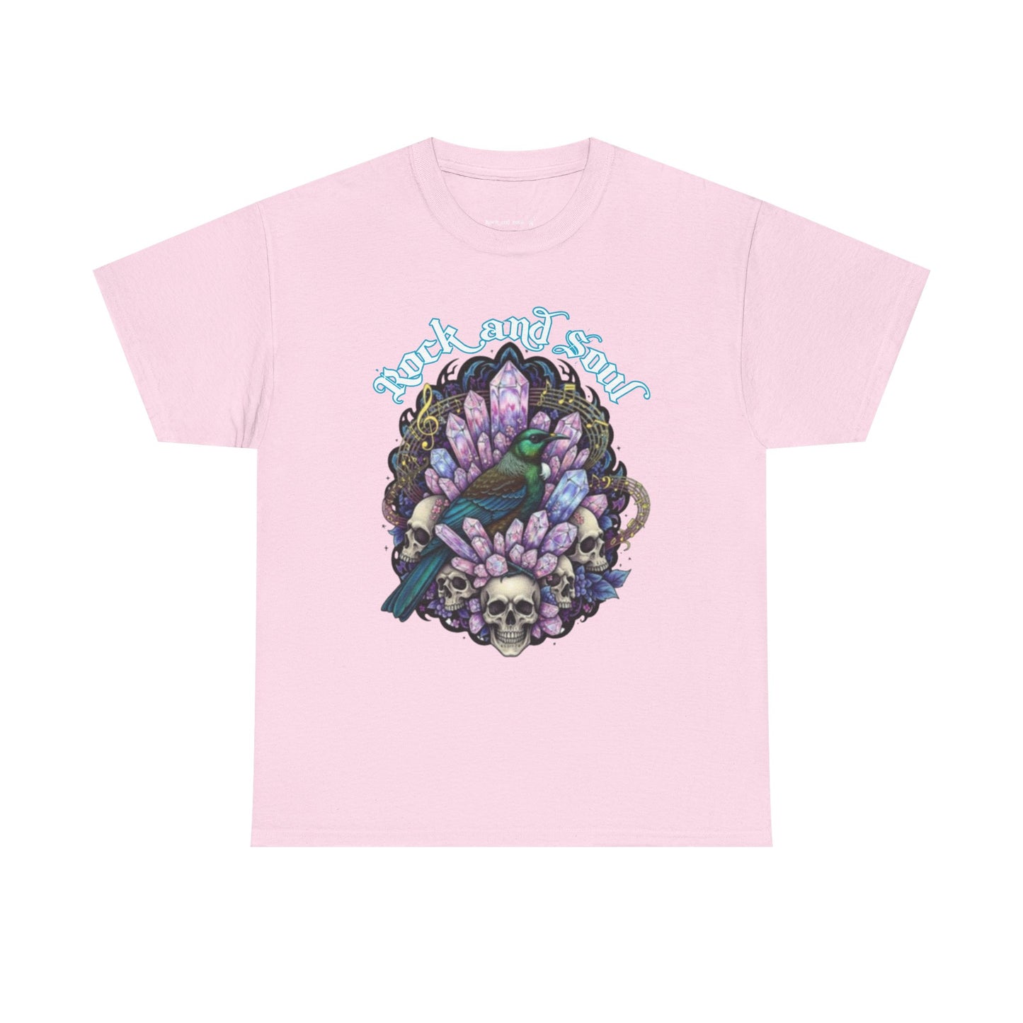 Crystal Tui Rock and Soul Unisex Heavy Cotton Tee, Music Lover Gift, Graphic T-Shirt, Casual Wear, Gift for Him/Her