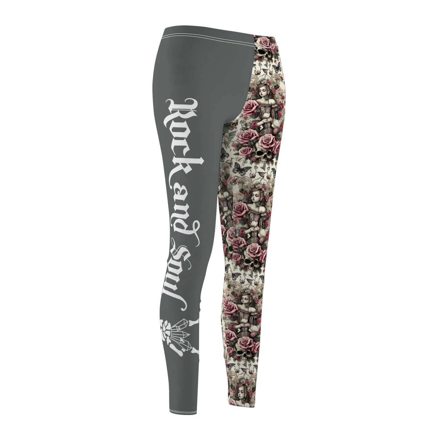 Victorian Fairy and Skull Leggings