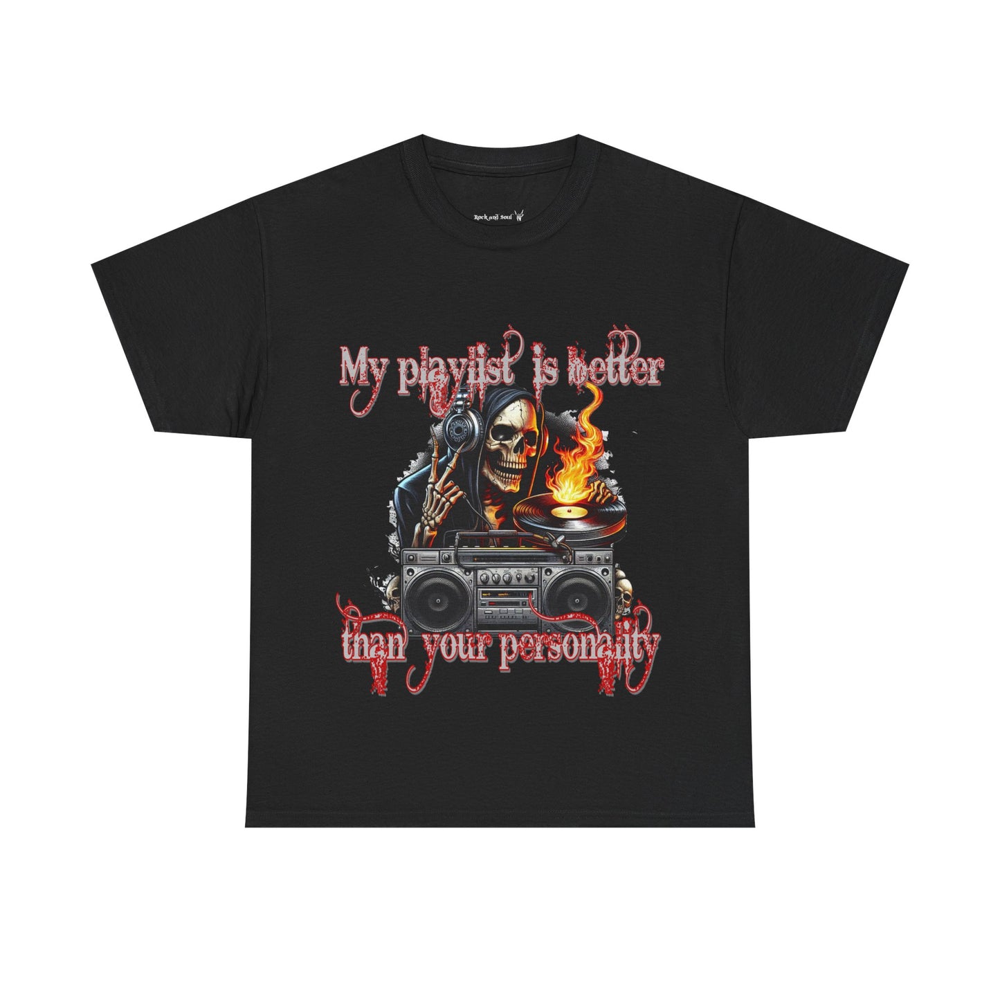 My Playlist Is Better Than Your Personality Tee - Unisex, Music Lovers, Graphic T-Shirt, Casual Wear, Gift for Him/Her,
