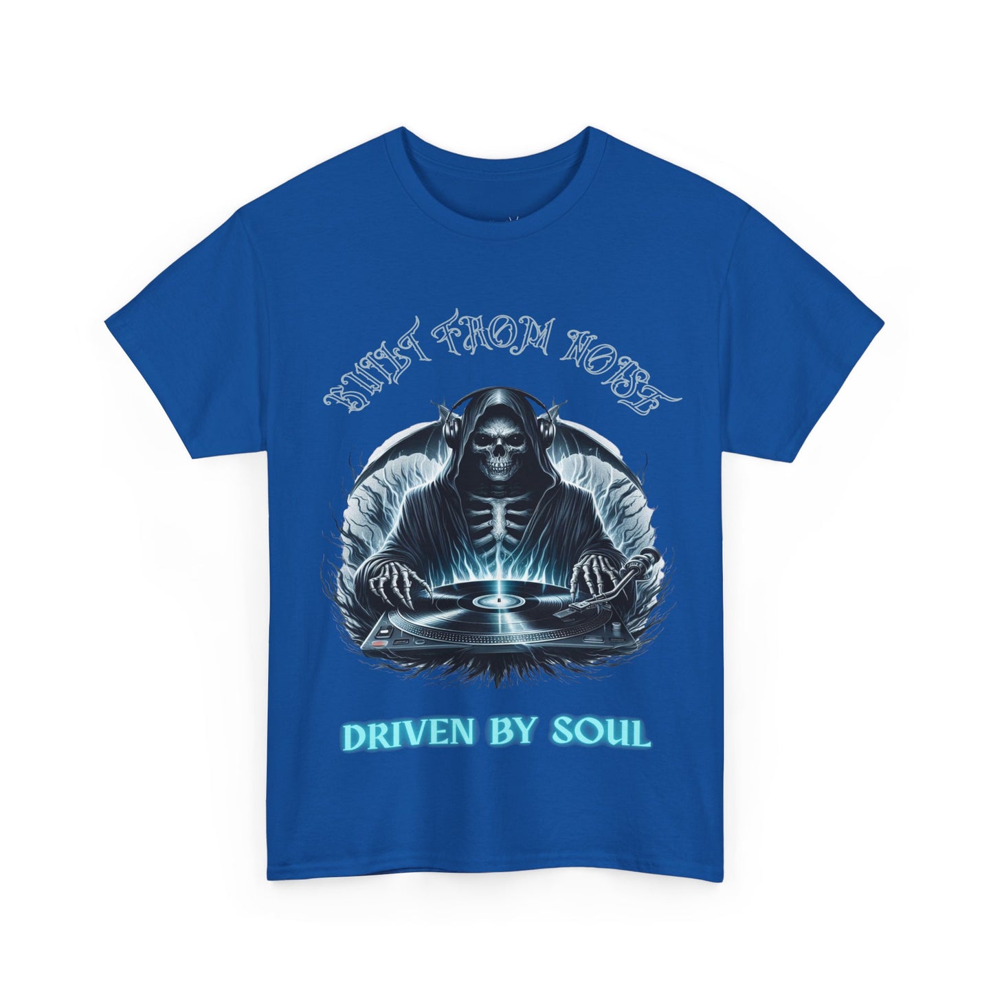 Built by Noise Driven by Soul, Grim Reaper Graphic Tee - Unisex Casual Wear