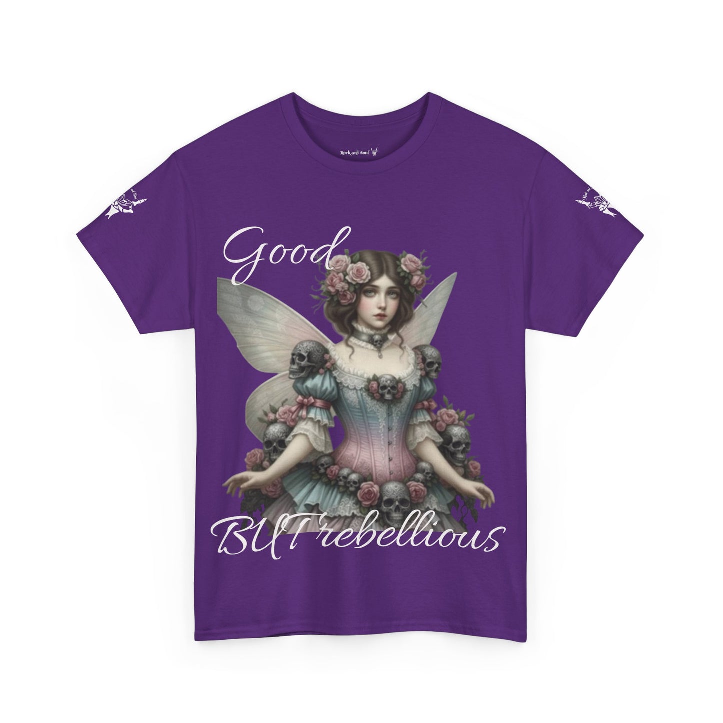 GOOD BUT REBELLIOUS Victorian Fairy and Skull Tee