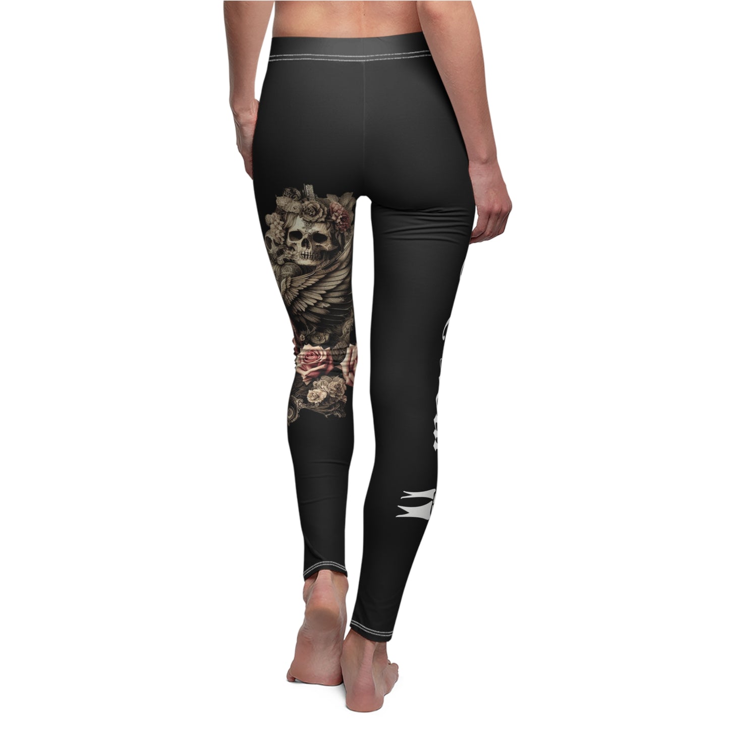 Victorian Fairy and Skull Leggings