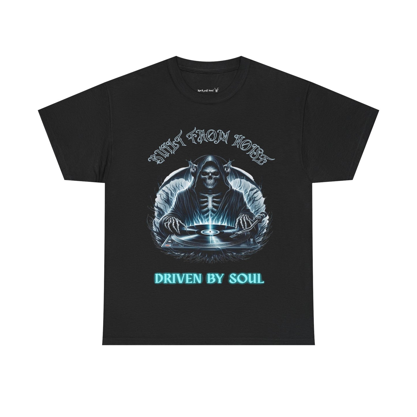 Built by Noise Driven by Soul, Grim Reaper Graphic Tee - Unisex Casual Wear