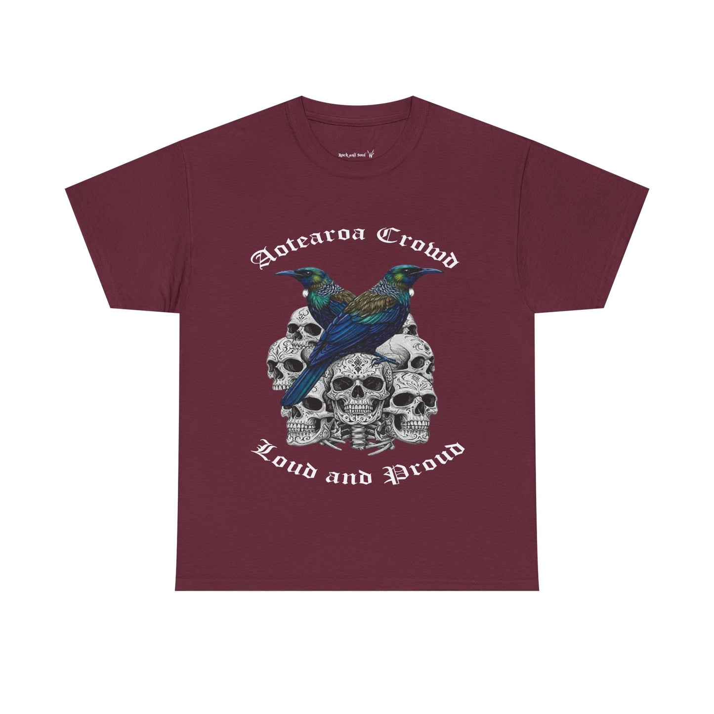 Kiwiana T-Shirt, Aotearoa Crowd Loud and Pround, Unisex Cotton Top, Alternative Fashion, Graphic T-Shirt, Tui, New Zealand