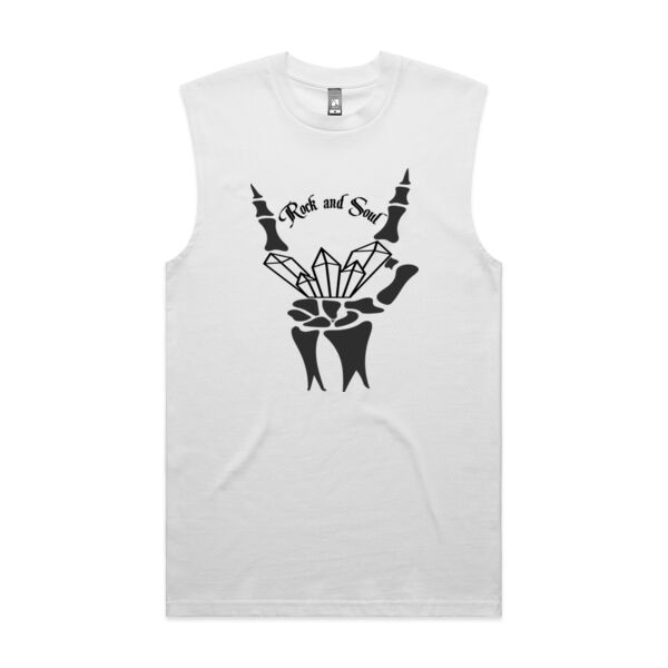 Rock and Soul Unisex Logo Tank - White Thumbnail