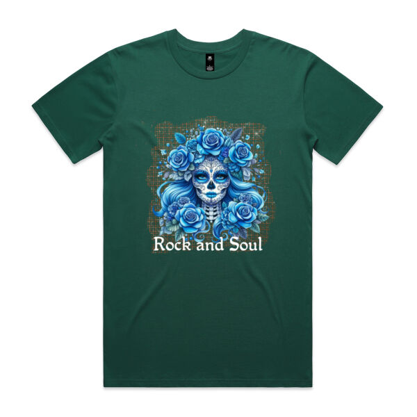 Blue Rose Sugar Skull Tee Thumbnail