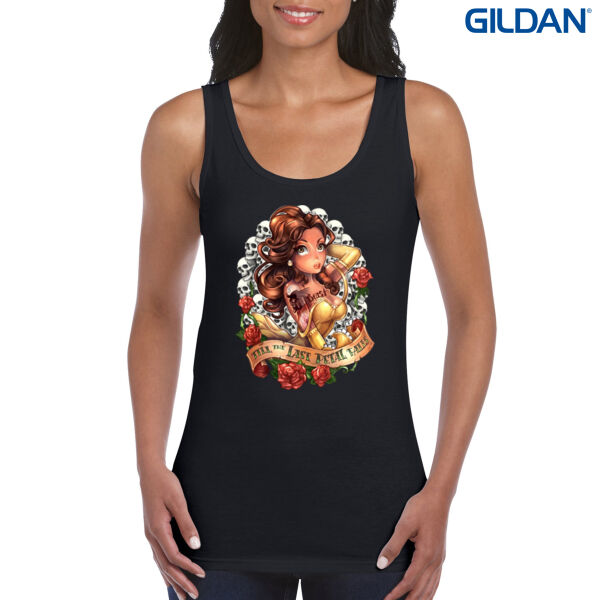 Tattoo Princess Belle Tank Top Thumbnail