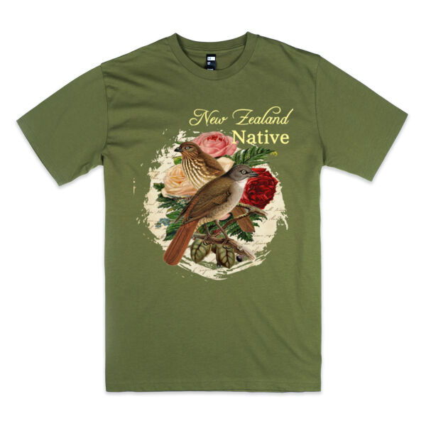 New Zealand Native Thrush Tee Thumbnail