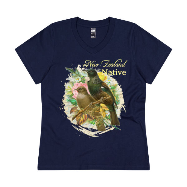 NZ Native Tui V Neck Tee Thumbnail