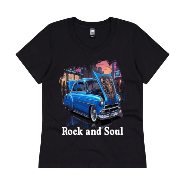 Classic Car Ruru V Neck Tee Thumbnail