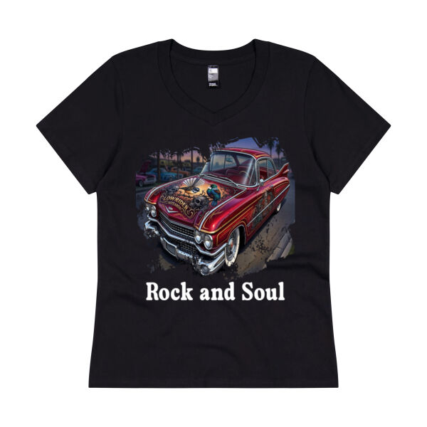 Lowrider Tui & Piwakawaka V Neck Tee Thumbnail