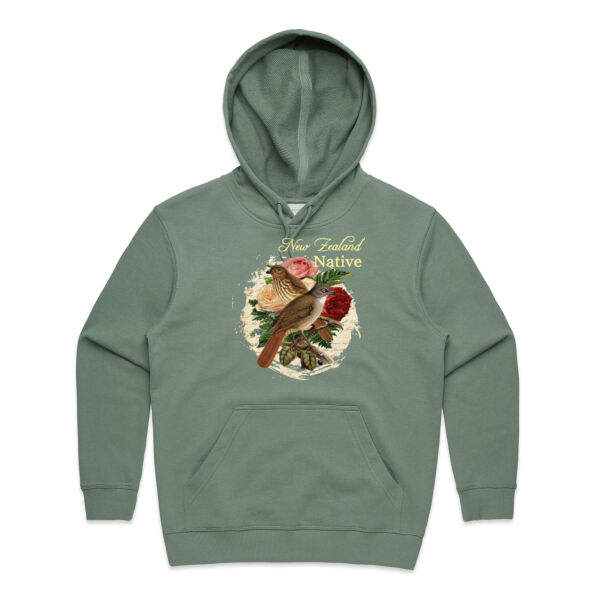 NZ Native Thrush Womens Hoodie Thumbnail