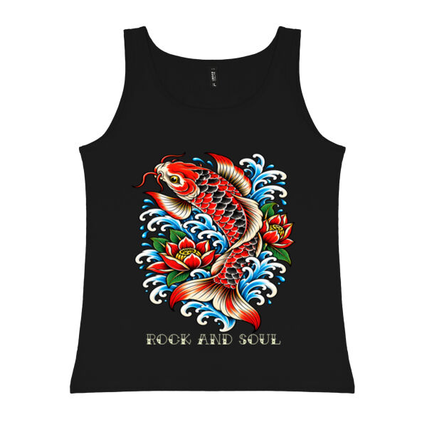 Koi Carp Fitted Singlet  Thumbnail