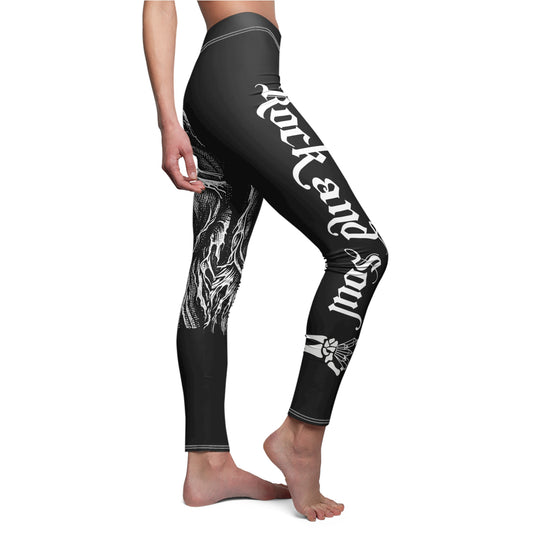 Gothic Grim Reaper Print Leggings