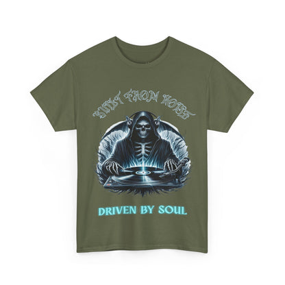 Built by Noise Driven by Soul, Grim Reaper Graphic Tee - Unisex Casual Wear