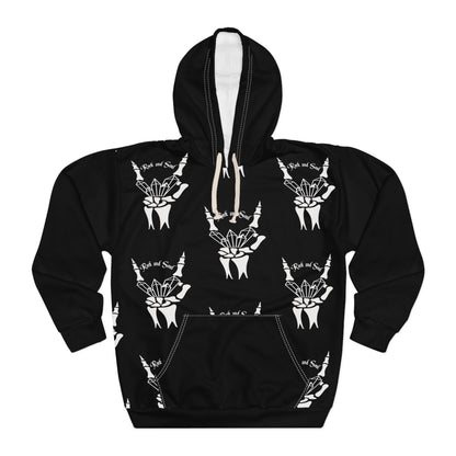 Rock and Soul Logo Unisex Pullover Hoodie, Casual Sweatshirt for Everyday Wear, Edgy Fashion for Teens & Adults