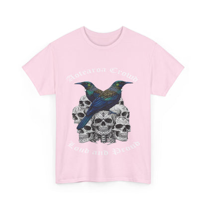 Kiwiana T-Shirt, Aotearoa Crowd Loud and Pround, Unisex Cotton Top, Alternative Fashion, Graphic T-Shirt, Tui, New Zealand