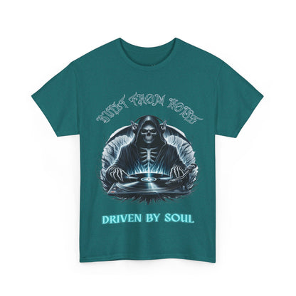 Built by Noise Driven by Soul, Grim Reaper Graphic Tee - Unisex Casual Wear
