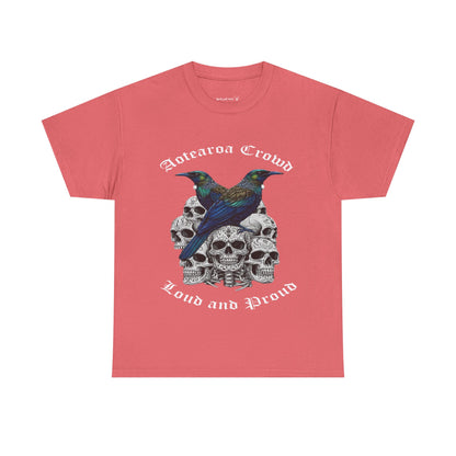Kiwiana T-Shirt, Aotearoa Crowd Loud and Pround, Unisex Cotton Top, Alternative Fashion, Graphic T-Shirt, Tui, New Zealand