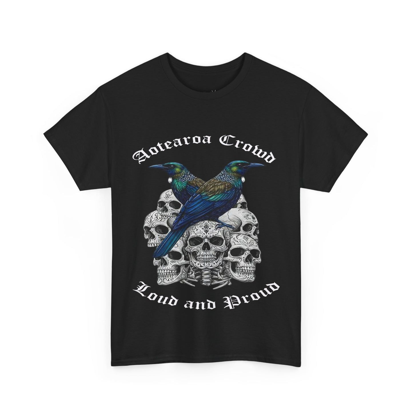 Kiwiana T-Shirt, Aotearoa Crowd Loud and Pround, Unisex Cotton Top, Alternative Fashion, Graphic T-Shirt, Tui, New Zealand