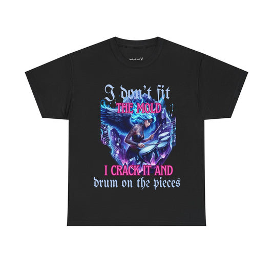 I DON'T FIT THE MOLD T-Shirt with Inspirational Quote - Perfect for Music Lovers, Casual Wear