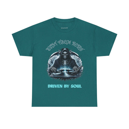 Built by Noise Driven by Soul, Grim Reaper Graphic Tee - Unisex Casual Wear