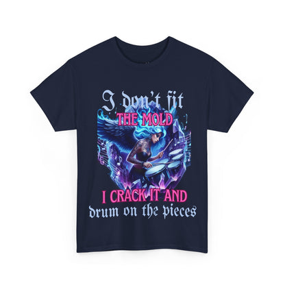 I DON'T FIT THE MOLD T-Shirt with Inspirational Quote - Perfect for Music Lovers, Casual Wear